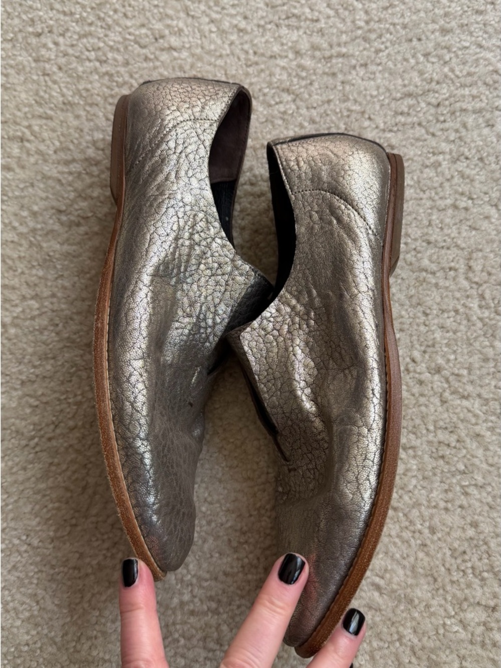 Zero + Maria Cornejo Gold Flats View 2